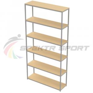 Купить Стеллаж для спортивного инвентаря 6 полок (полки фанера) в Анжеро-Судженске 